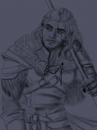 Sketch Portrait (1/2-3/4 body)